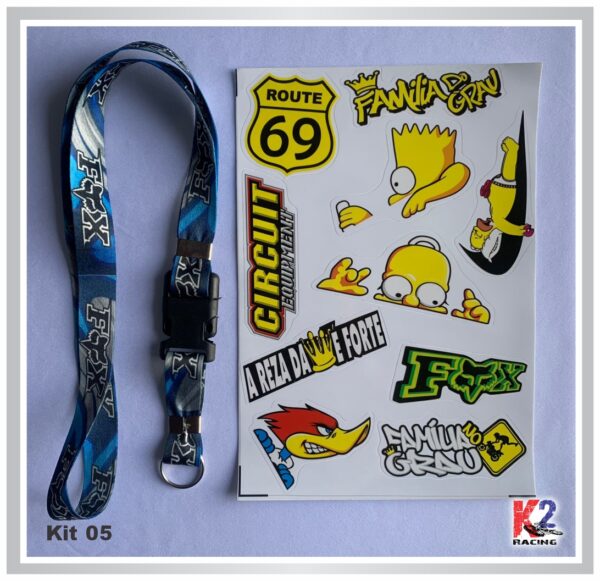 Kit Adesivo + Chaveiro 05